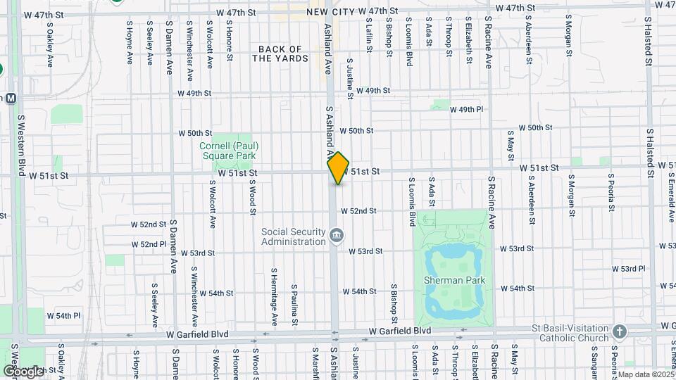 5129 S Ashland Ave Mapa y Detalles de la Ubicación