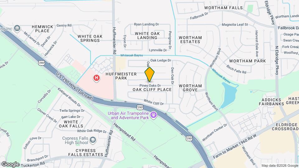 13430 Piney Oaks Dr Map and Location Details