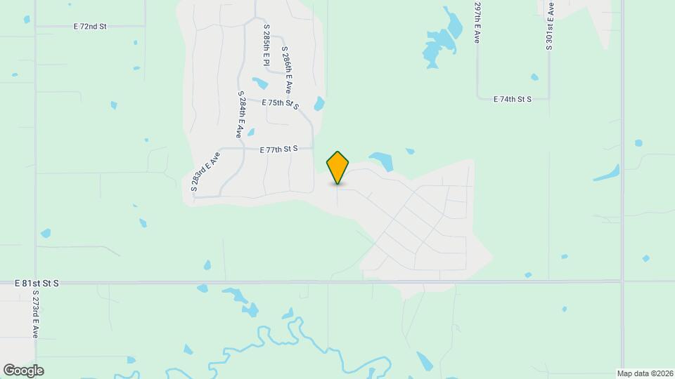 8034 S 290th E Ave Map and Location Details