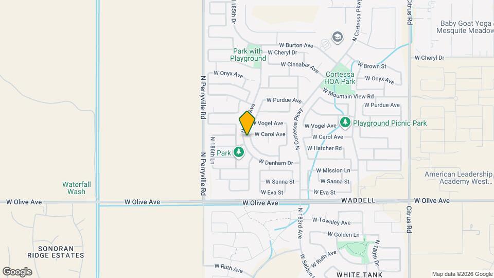 18469 W Sunnyslope Ln Map and Location Details