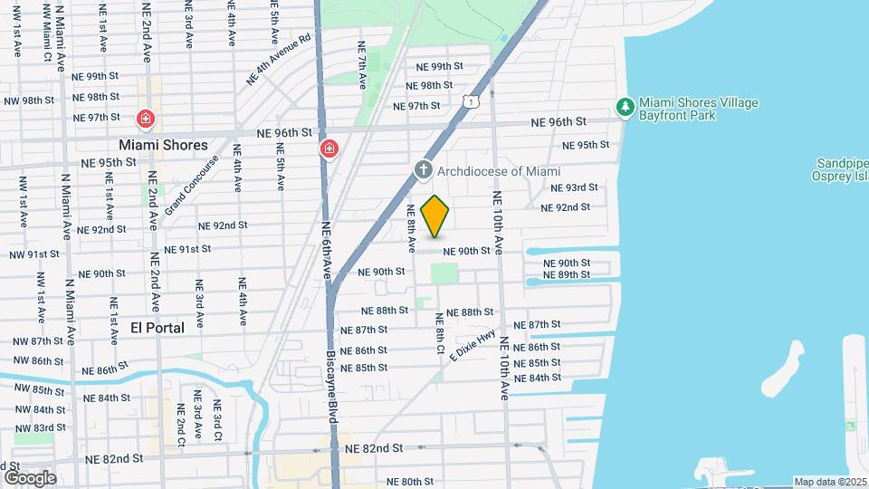 841 NE 90th St Map and Location Details