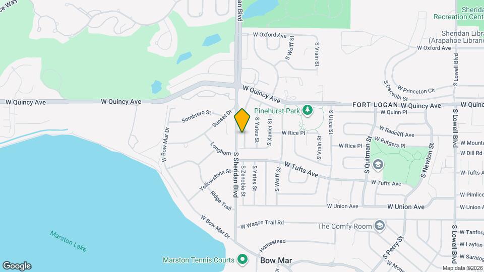 4467 S Zenobia St Map and Location Details