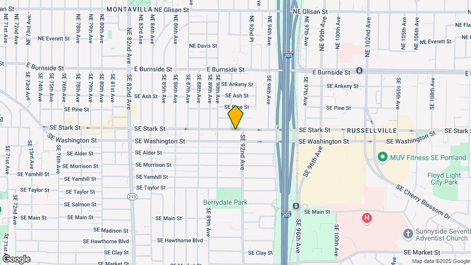 9106 SE Stark St Mapa y Detalles de la Ubicación