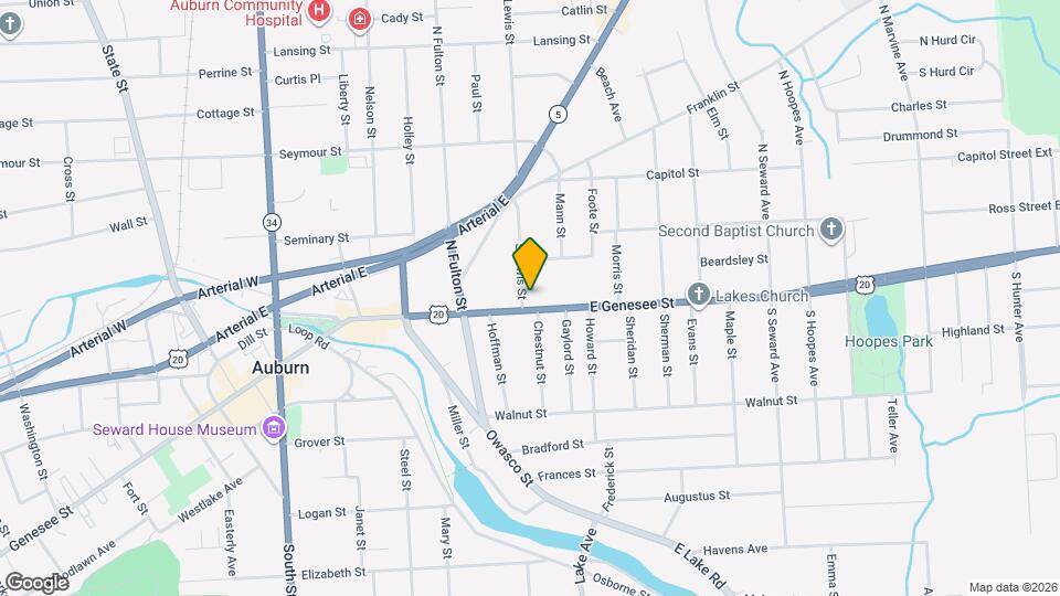75 E Genesee St Map and Location Details