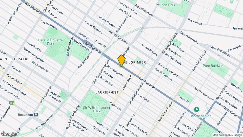 5240-5250 Papineau Av Map and Location Details