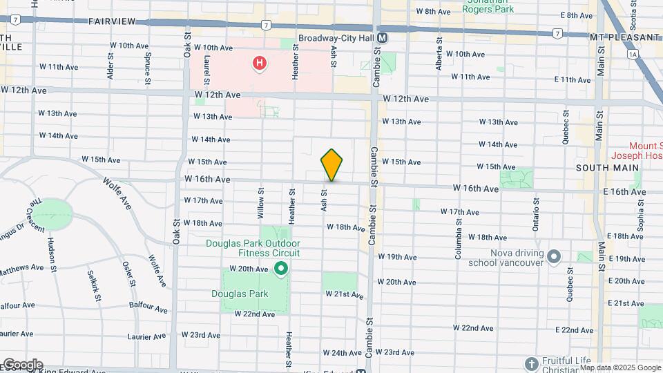 592 W 16th Ave Map and Location Details