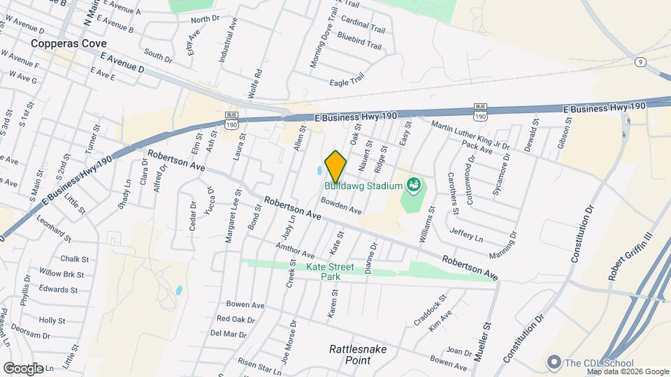 410 Oak St Map and Location Details