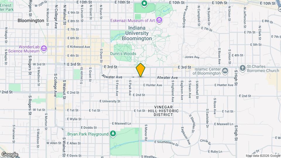 401 S Woodlawn Map and Location Details