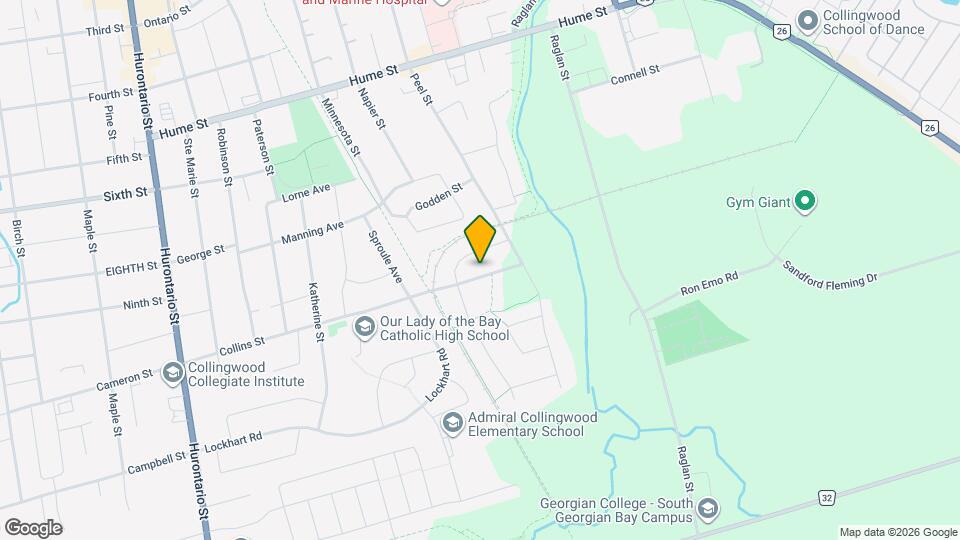 195 Collins St Map and Location Details