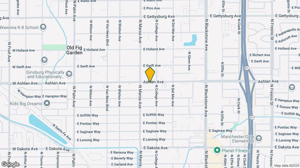 944-1020 E Ashlan Ave Map and Location Details