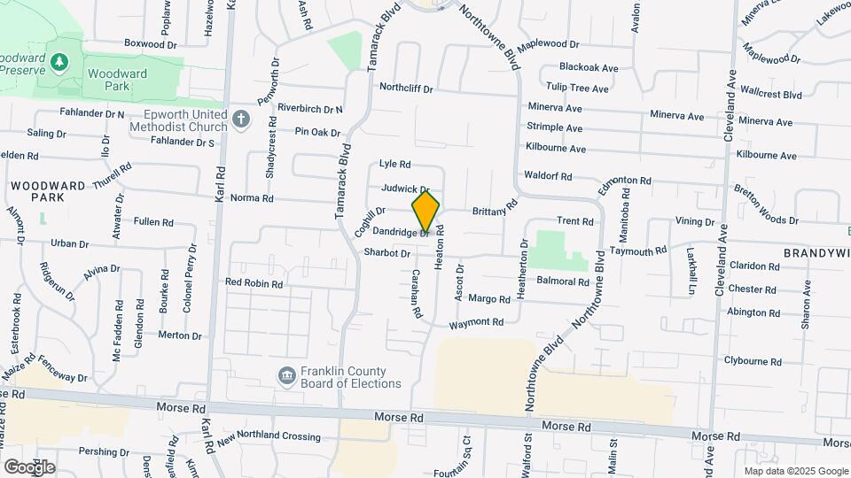 1937 Dandridge Dr Map and Location Details
