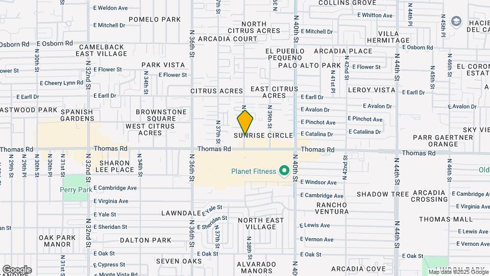 2931 N 38th St Map and Location Details
