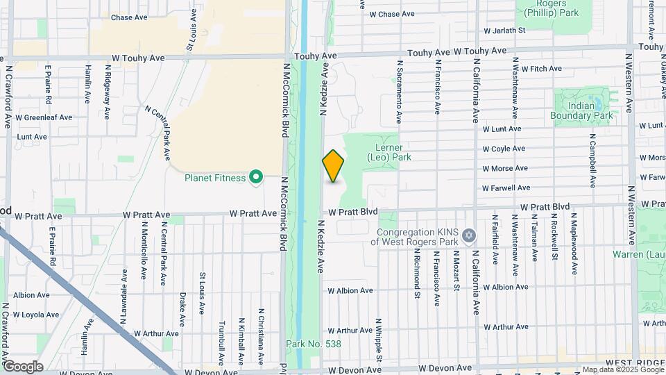 6833 N Kedzie Ave, Unit 715 Mapa y Detalles de la Ubicación