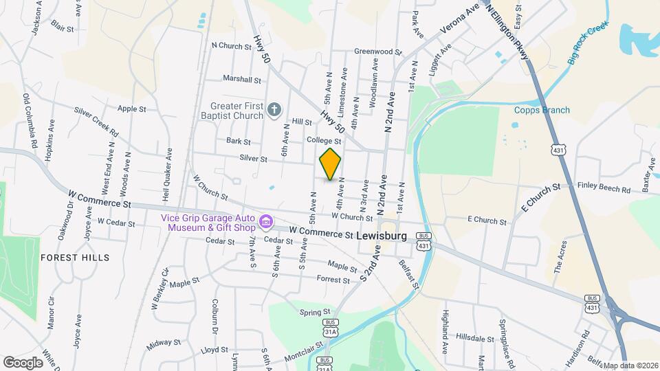 419 Haynes St Map and Location Details