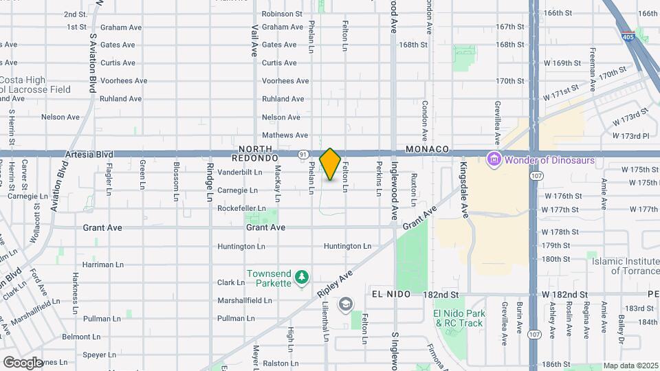 2513 Carnegie Ln Map and Location Details