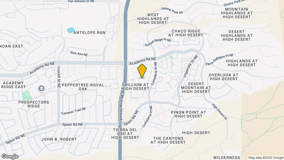 12708 Desert Marigold Ln NE Map and Location Details