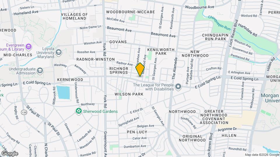 814 E Cold Spring Ln Map and Location Details