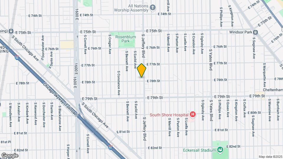 7754-7758 S Jeffery Blvd Mapa y Detalles de la Ubicación
