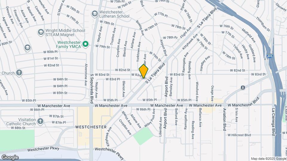 8308 Flight Ave Map and Location Details