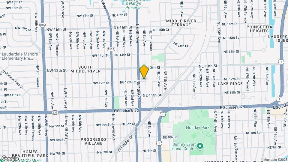 1201 NE 5th Ave Map and Location Details