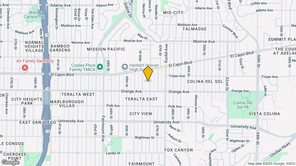 4240 Menlo Ave Map and Location Details