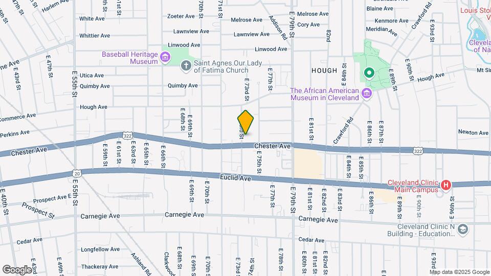 1911 E 73rd St Map and Location Details