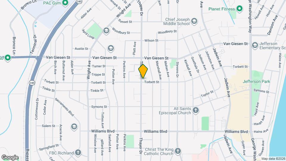 1500 Thayer Dr Map and Location Details