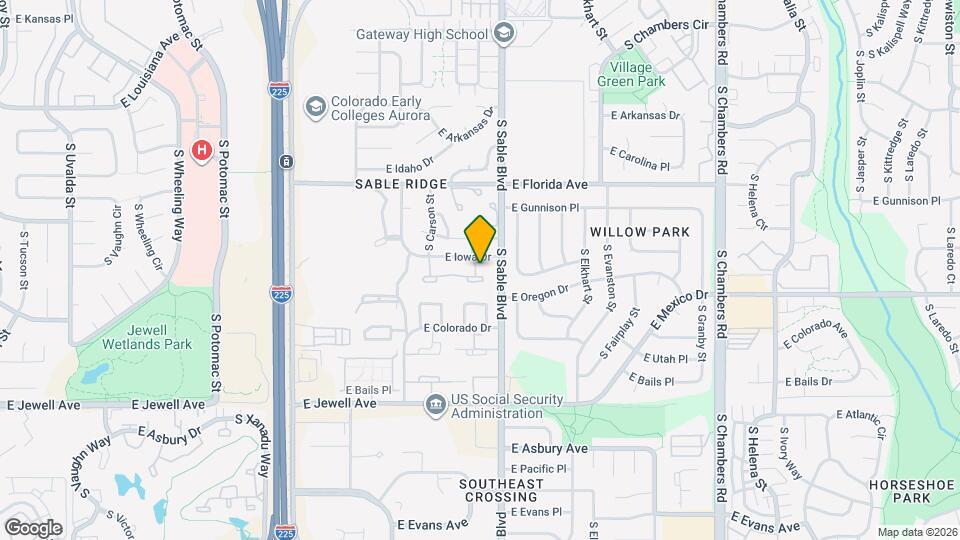 14466 E Hawaii Cir Map and Location Details