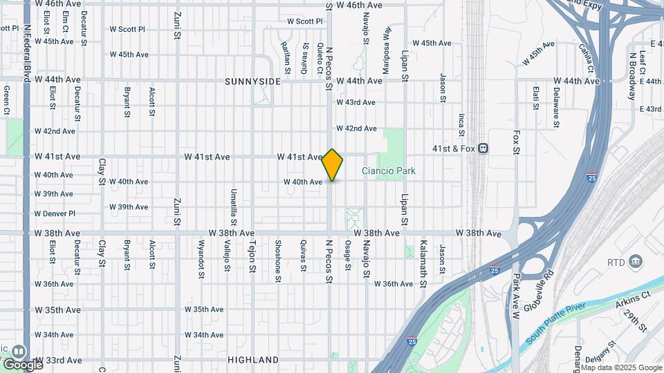 3950 N Pecos St Map and Location Details