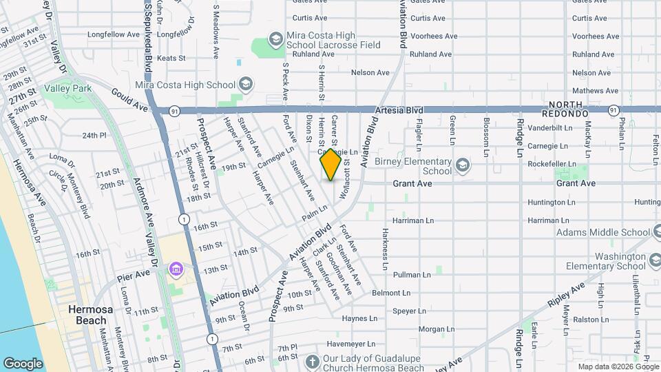 1525 Carver St Map and Location Details