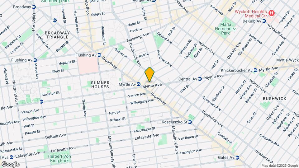 1167 Myrtle Ave Map and Location Details