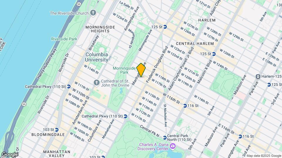 315 W 116th St Map and Location Details