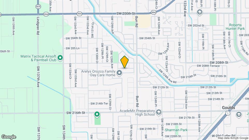 12792 SW 209th St Map and Location Details