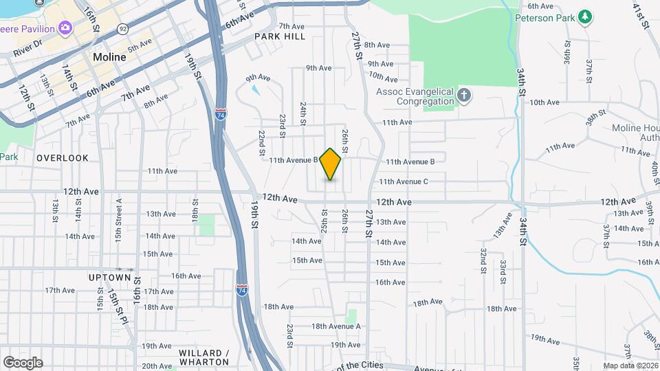 1182 25th St Map and Location Details