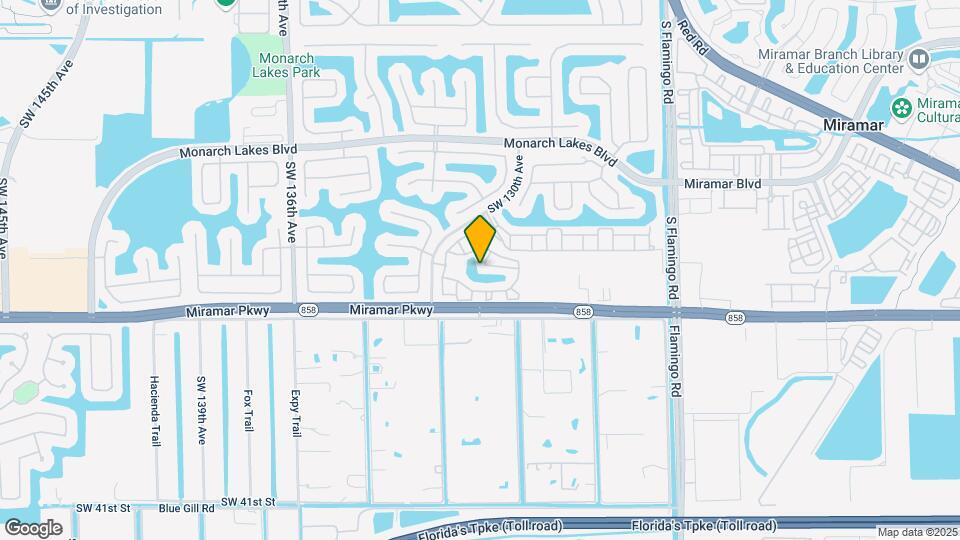 12868 SW 31st Ct Map and Location Details