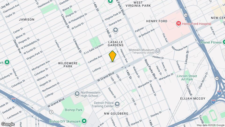2287 Lothrop St Map and Location Details