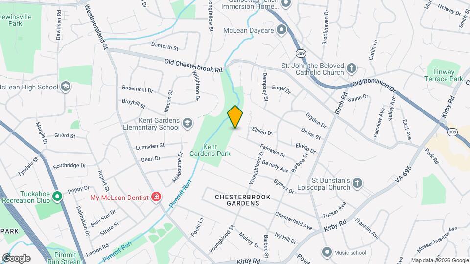 6608 Fairlawn Dr Map and Location Details