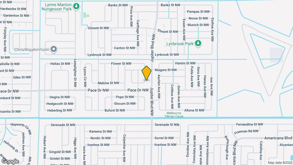 801 Young Ave NW Map and Location Details