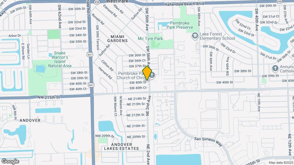 5615 SW 40th St Map and Location Details