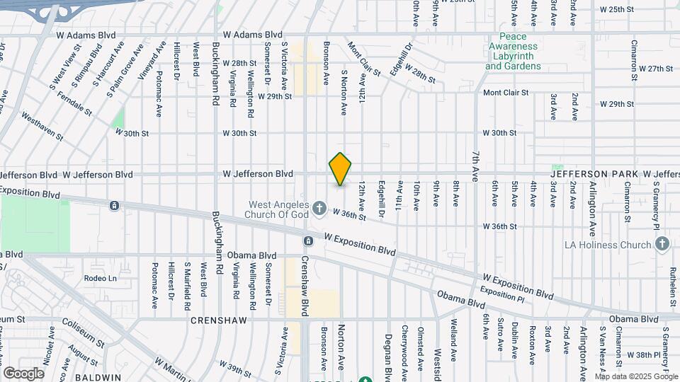 3427 S Norton Ave Mapa y Detalles de la Ubicación