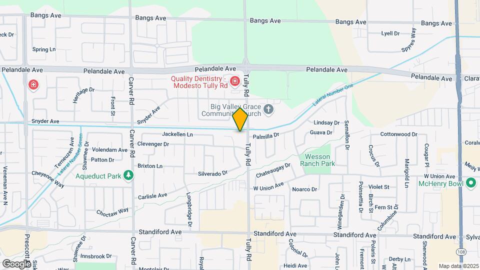 3925 Tully Rd Mapa y Detalles de la Ubicación