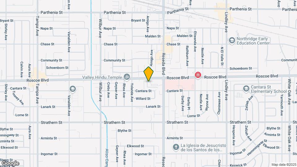 18558 Roscoe Blvd Map and Location Details