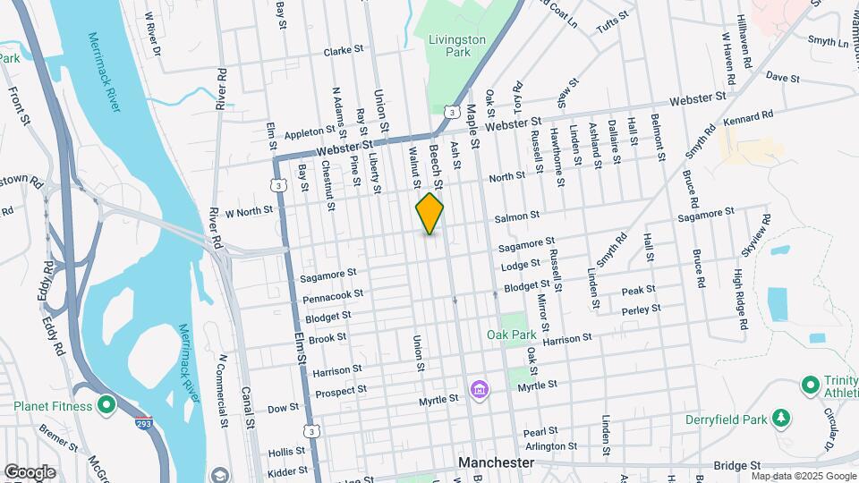 293 Walnut St Map and Location Details