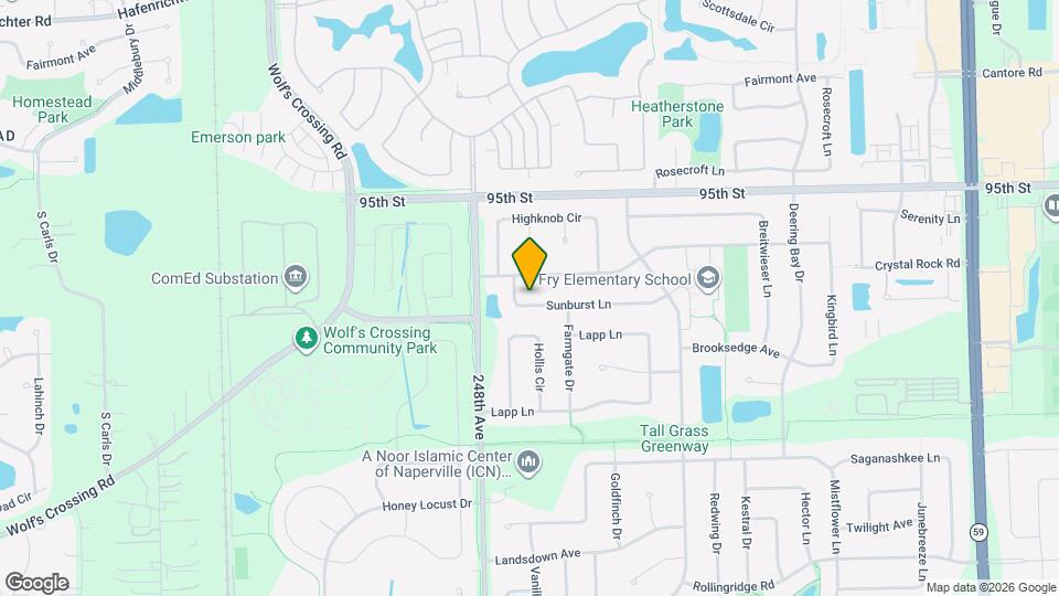 3823 Sunburst Ln Map and Location Details