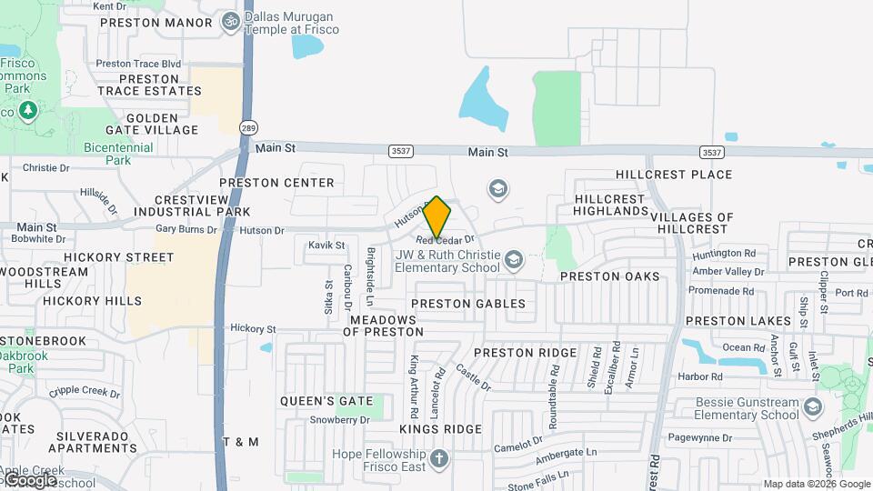 9943 Red Cedar Dr Map and Location Details