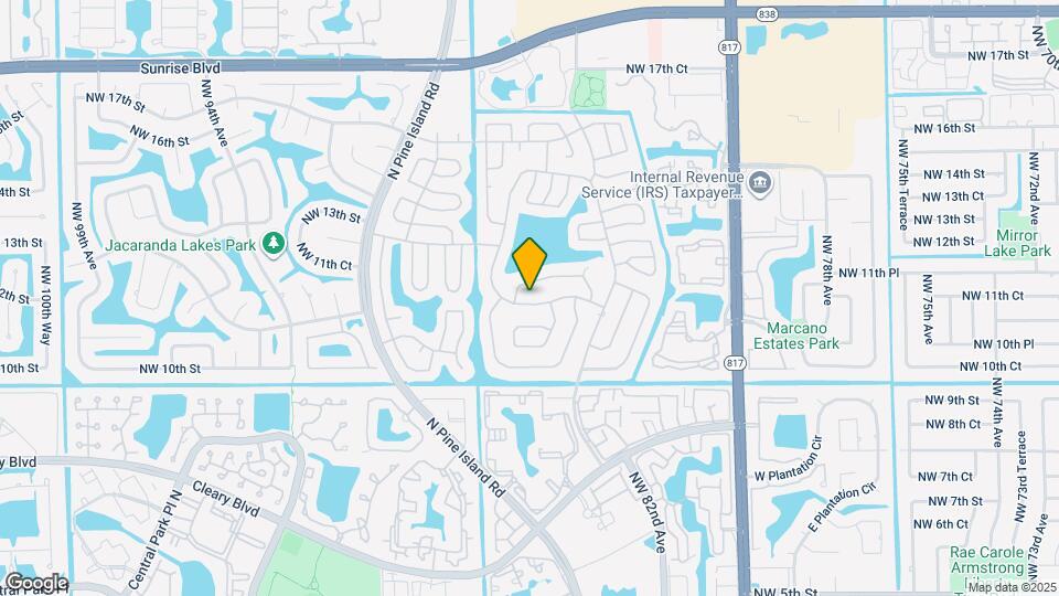 8631 NW 12th St Map and Location Details