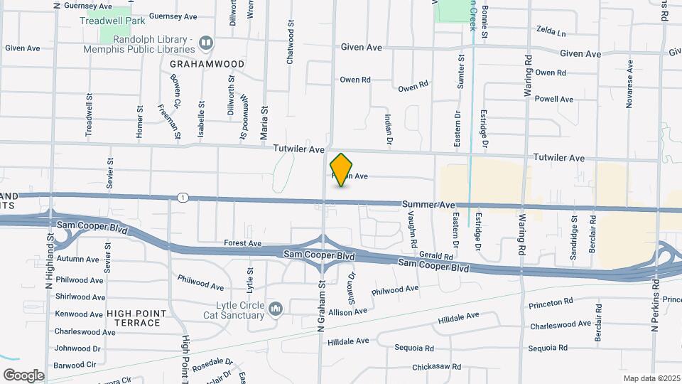 4010 Summer Ave Mapa y Detalles de la Ubicación