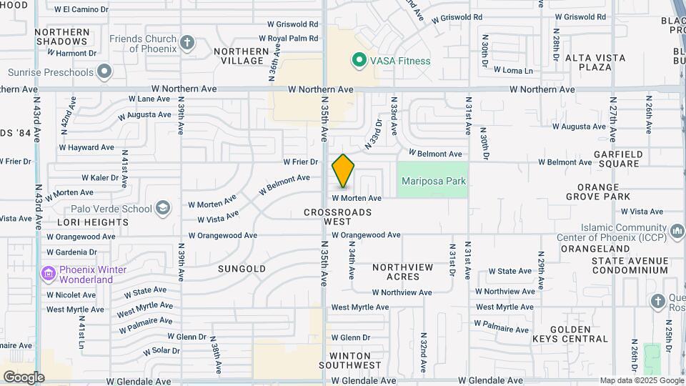 3436 W Morten Ave Map and Location Details