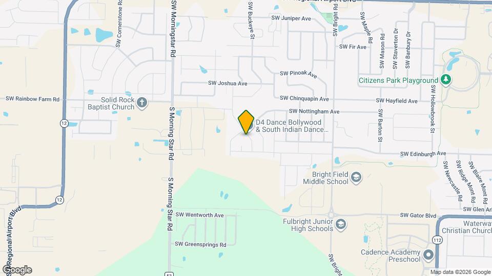 4606 SW Lilly St Map and Location Details