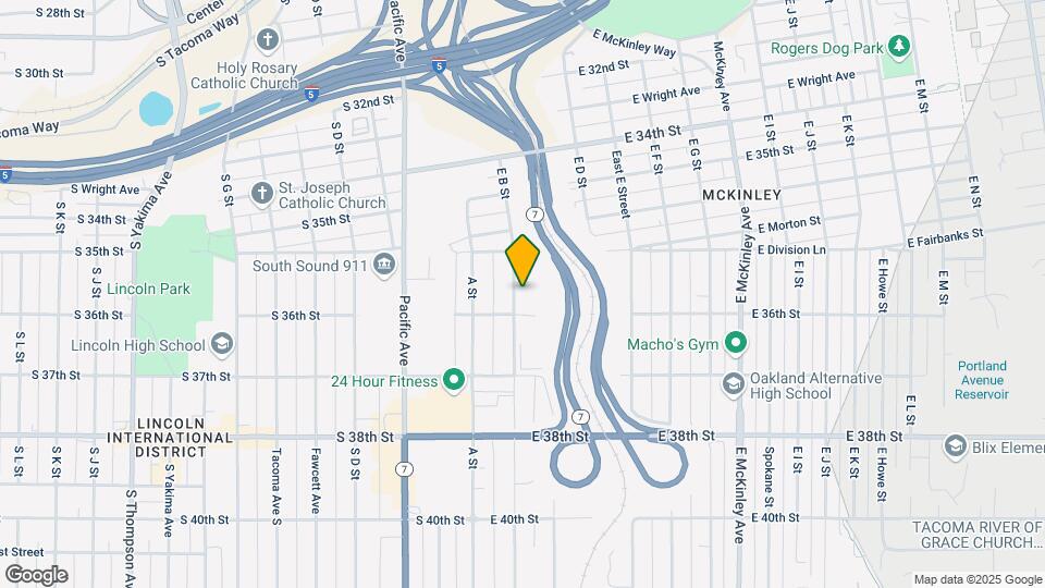 202 E Division Ct Map and Location Details
